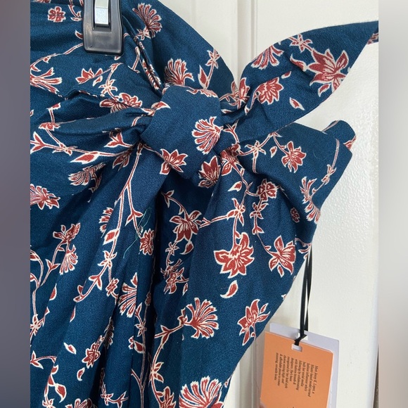 Future Collective-Jenny K Lopez Blue floral skirt-size 30 NWT - Picture 3 of 8